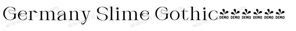 Germany Slime Gothic字体转换